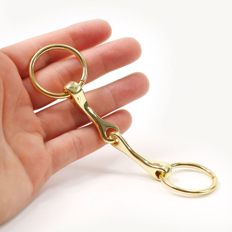 Hobby Horse Trense Gebiss gold (einfach gebrochene Wassertrense)