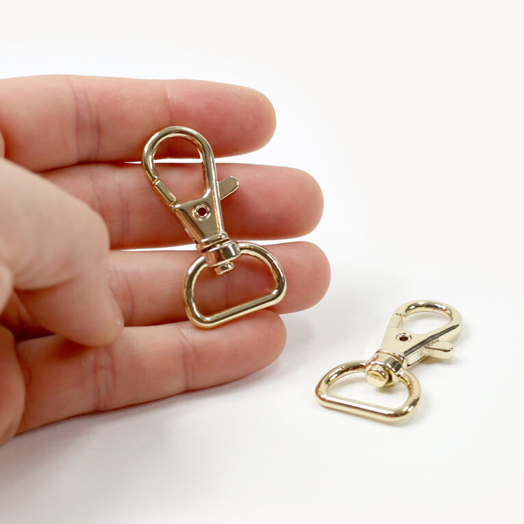 Hobby Horse Trense Karabiner gold für 1-1,5 cm breite Riemen