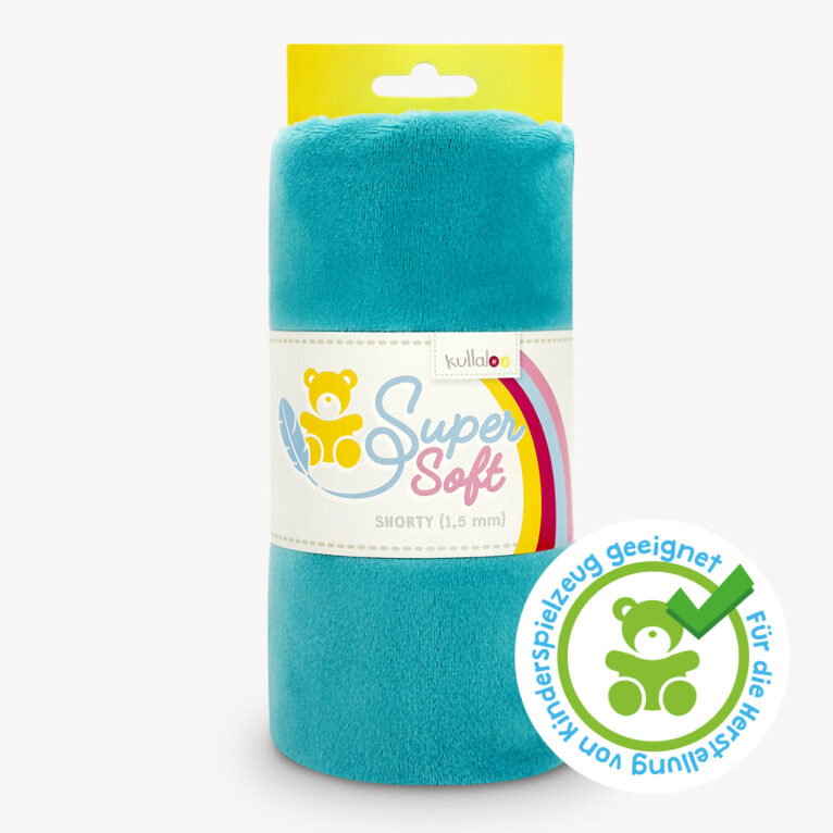 Plüsch crystal teal – 1,5 mm SuperSoft SHORTY