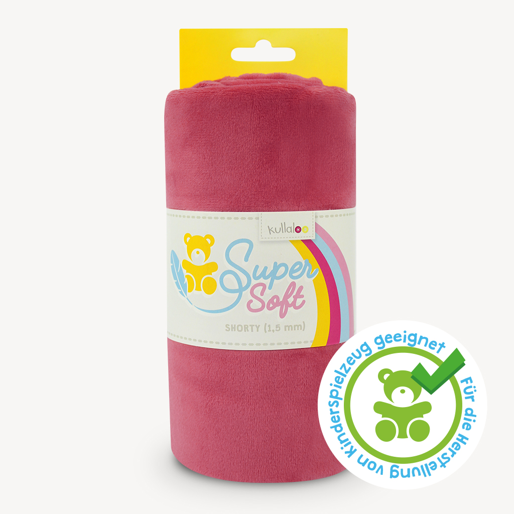 Plüsch pink punch – 1,5 mm SuperSoft SHORTY