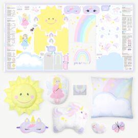 Nähprojekte für Anfänger: Einhorn Cut & Sew Panel MAGIC WORLD