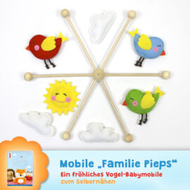 Schnittmuster Babymobile "Familie Pieps"