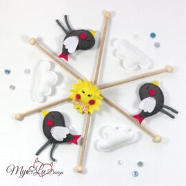 Schnittmuster Babymobile „Familie Pieps“ von My&Lu Design Schnittmuster Babymobile "Familie Pieps" von My&Lu Design