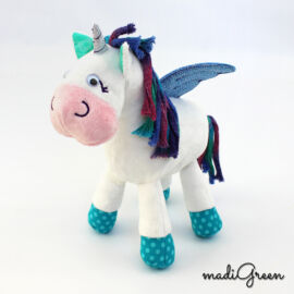 Schnittmuster Einhorn „Lady Lu“ von madiGreen Schnittmuster Einhorn "Lady Lu" von madiGreen