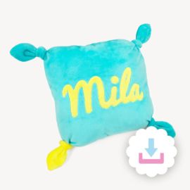 Babykissen mit geknoteten Ecken Babykissen mit geknoteten Ecken