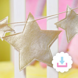 DIY Girlande: Vorlage für Sterne, Herzen & Tannenbäumchen DIY Girlande: Vorlage für Sterne, Herzen & Tannenbäumchen