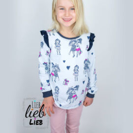 Schnittmuster Pullover / Top Rüschenshirt „MERRY“: Probenähergebnis von Lexaja näht Schnittmuster Pullover / Top Rüschenshirt "MERRY": Probenähergebnis von Lexaja näht