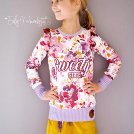 Schnittmuster Pullover / Top Rüschenshirt „MERRY“: Probenähergebnis von Eulis Nähwerkstatt Schnittmuster Pullover / Top Rüschenshirt "MERRY": Probenähergebnis von Eulis Nähwerkstatt