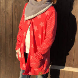 Schnittmuster Cardigan „CHILLY“: Probenähergebnis von Cenisa Design Schnittmuster Cardigan "CHILLY": Probenähergebnis von Cenisa Design