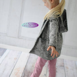 Schnittmuster Cardigan „CHILLY“: Probenähergebnis von lila & mint Schnittmuster Cardigan "CHILLY": Probenähergebnis von lila & mint