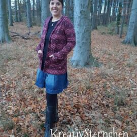 Schnittmuster Cardigan „CHILLY“: Probenähergebnis von KreativSternchen Schnittmuster Cardigan "CHILLY": Probenähergebnis von KreativSternchen