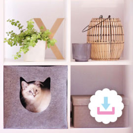 Schnittmuster Katzenhöhle BILLY Schnittmuster Katzenhöhle KALLAX